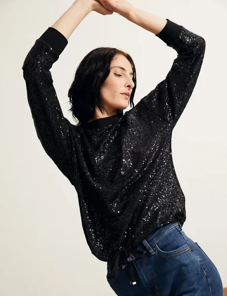 sequin sweatshirt, Marks and Spencer Christmas