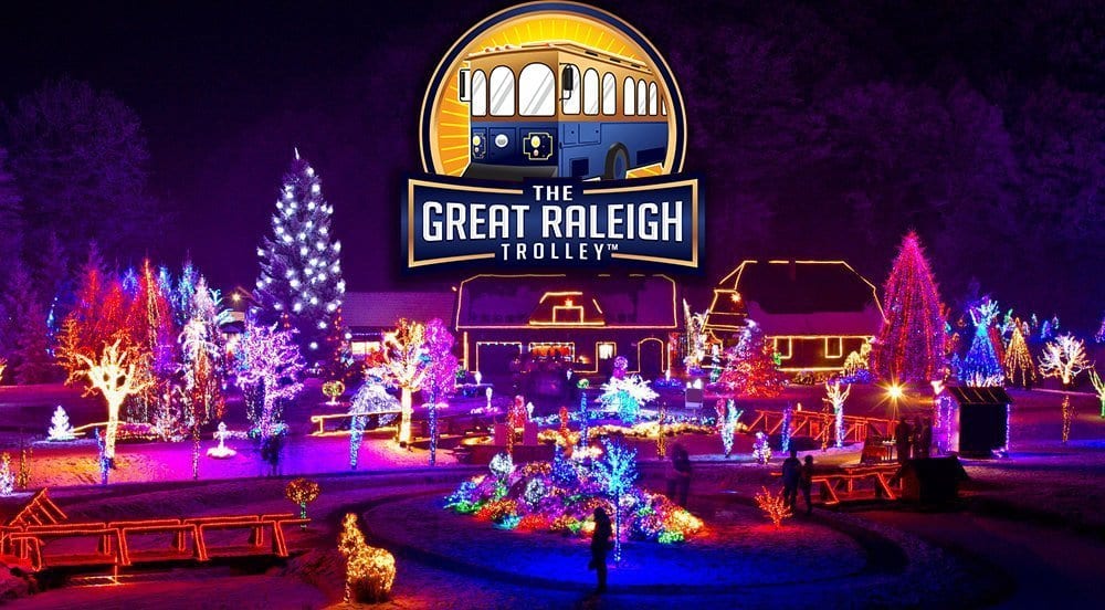 Holiday sights Raleigh, Holiday Lights Raleigh, Great Raleigh Trolley Christmas event