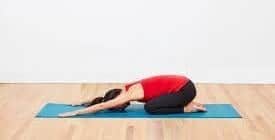 yoga child pose, stretches to get healthy