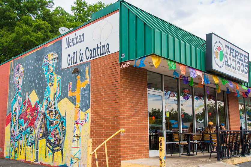 Three Amigos Charlotte, Best Mexican food in Charlotte,Mexican restaurants in Charlotte