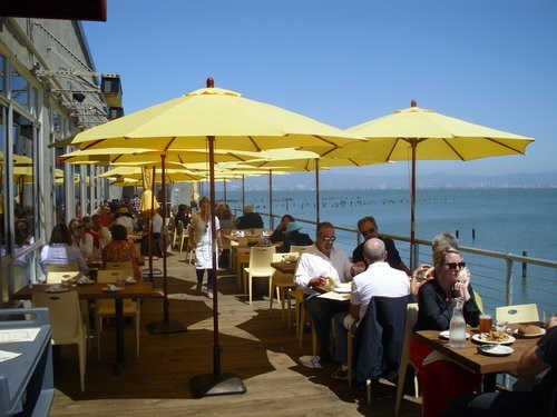 Mission Rock Resort, outdoor dining San Fran