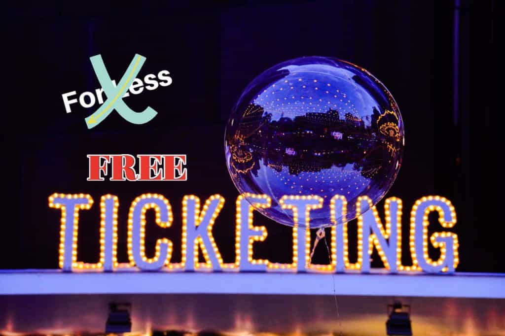 ticketing for less, free ticketing, ticket sales, sell tickets, mobile ticketing, touchless ticketing