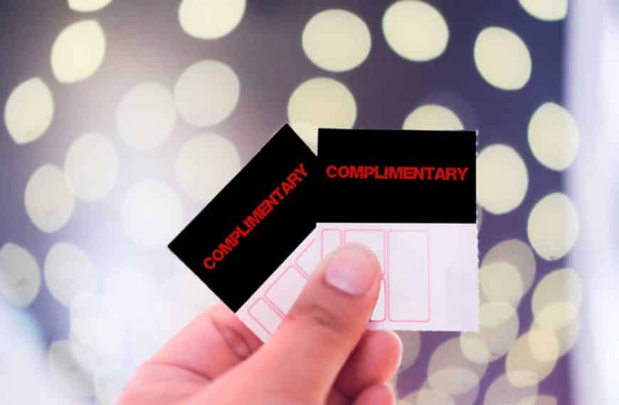 pair of free tickets, pair of complimentary tickets, pair of free seat filler tickets