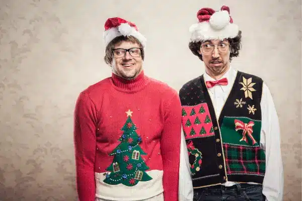 ugly Christmas sweaters, Christmas sweater contest